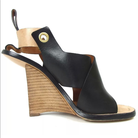 Chloe wedges sandals leather - Picture 4 of 8